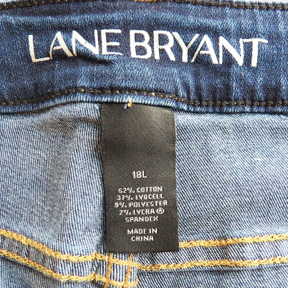 Lane Bryant Dark wash Mid-Rise Super-Stretch Skinny Jeans Size 18L - Picture 11 of 14